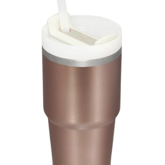 NEW Stanley 20 oz Quencher Tumbler Hot or Cold In Rare Metallic Rose Gold Color - Picture 6 of 8